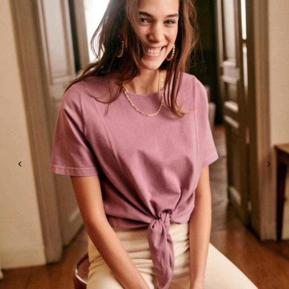 Sezane Seth T-Shirt in Wisteria